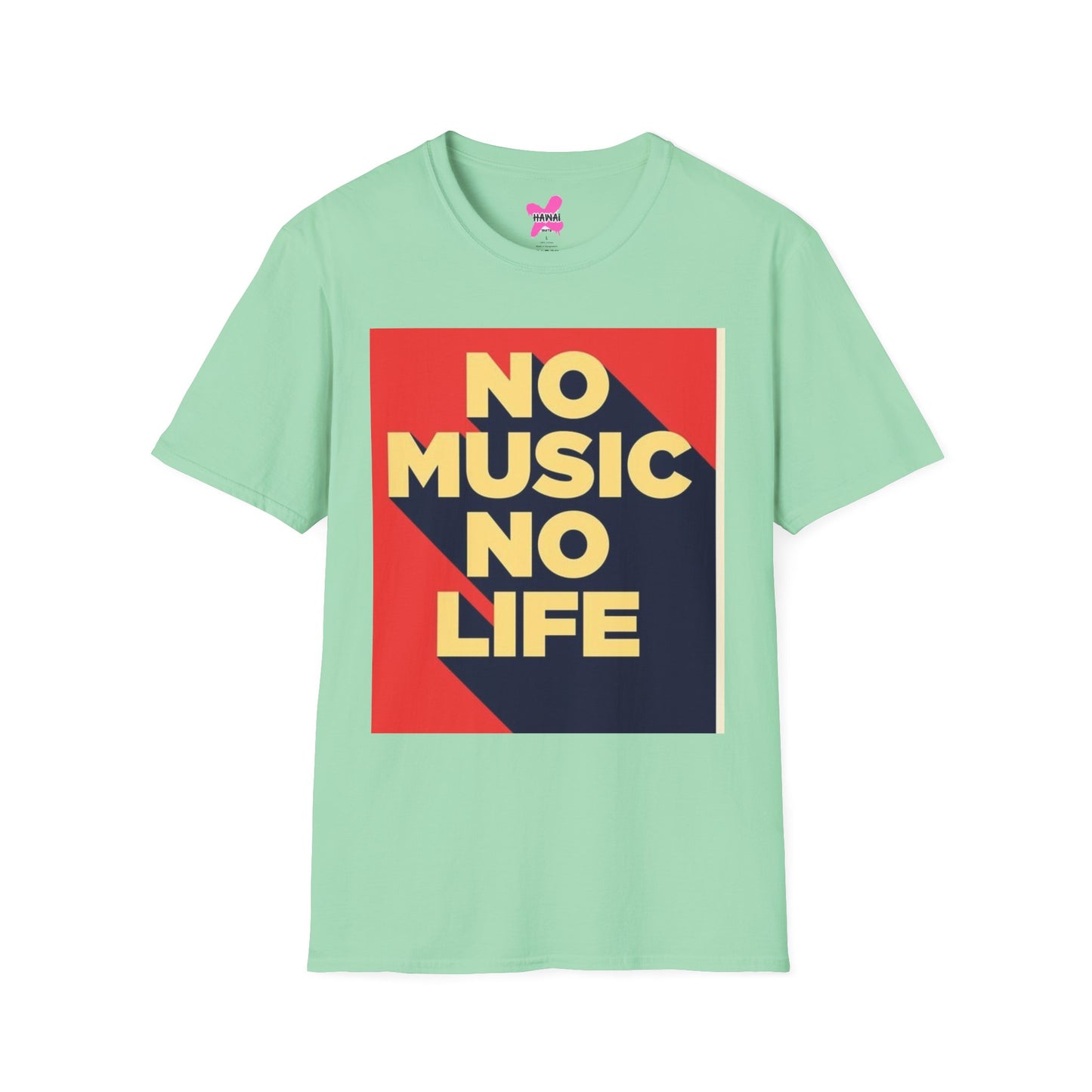 No Music No Life Unisex Softstyle T-Shirt – Music Lover's Essential