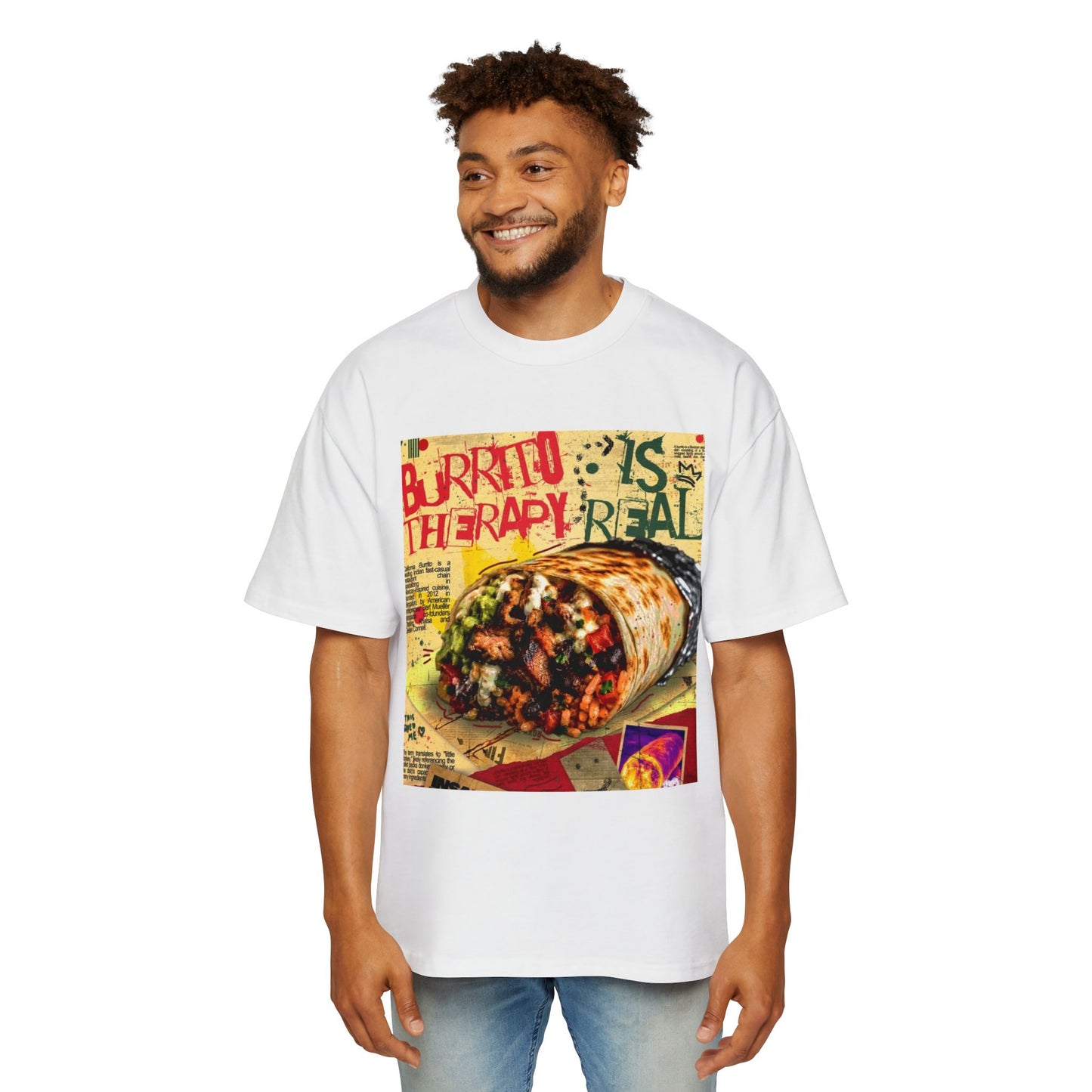 Burrito Is Therapy Tee — Funny Food Graphic T-Shirt