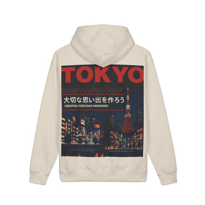 Tokyo Nightscape Hoodie — 'Creating Precious Memories' Japanese Cityscape Pullover