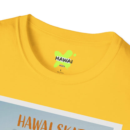 Hawaii Skate LA Unisex Softstyle T-Shirt – Grand Re-Opening Retro Vibe