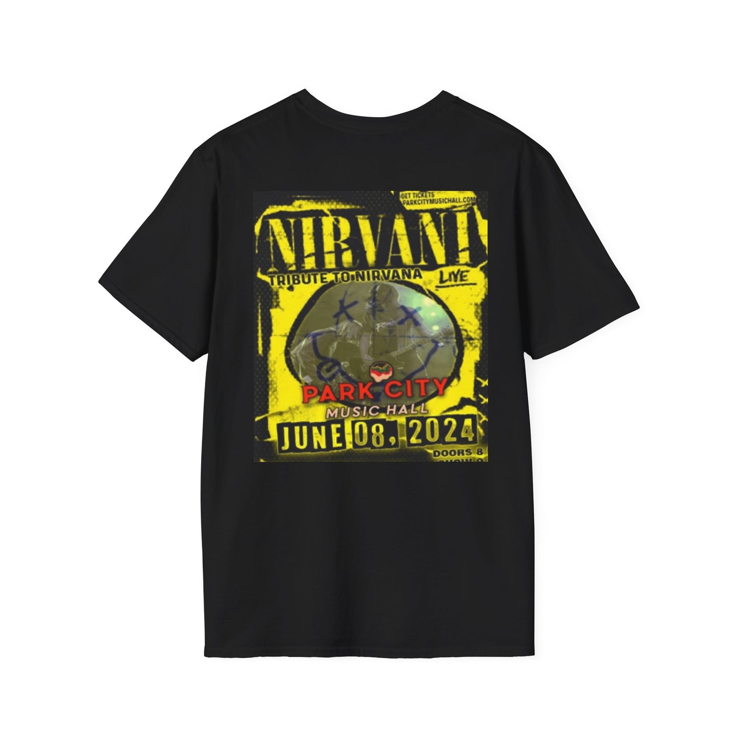 Unisex Softstyle T-Shirt - Nirvana Tribute Concert Tee - Vintage Music Vibe