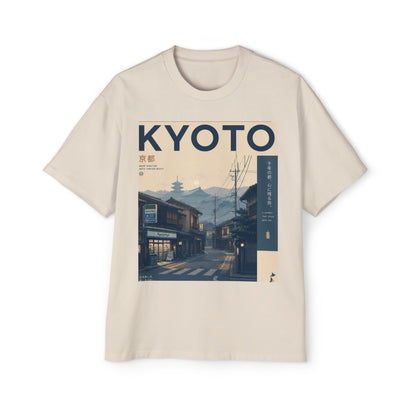 Kyoto Vintage Travel Tee — Japanese Street Scene Graphic T-Shirt