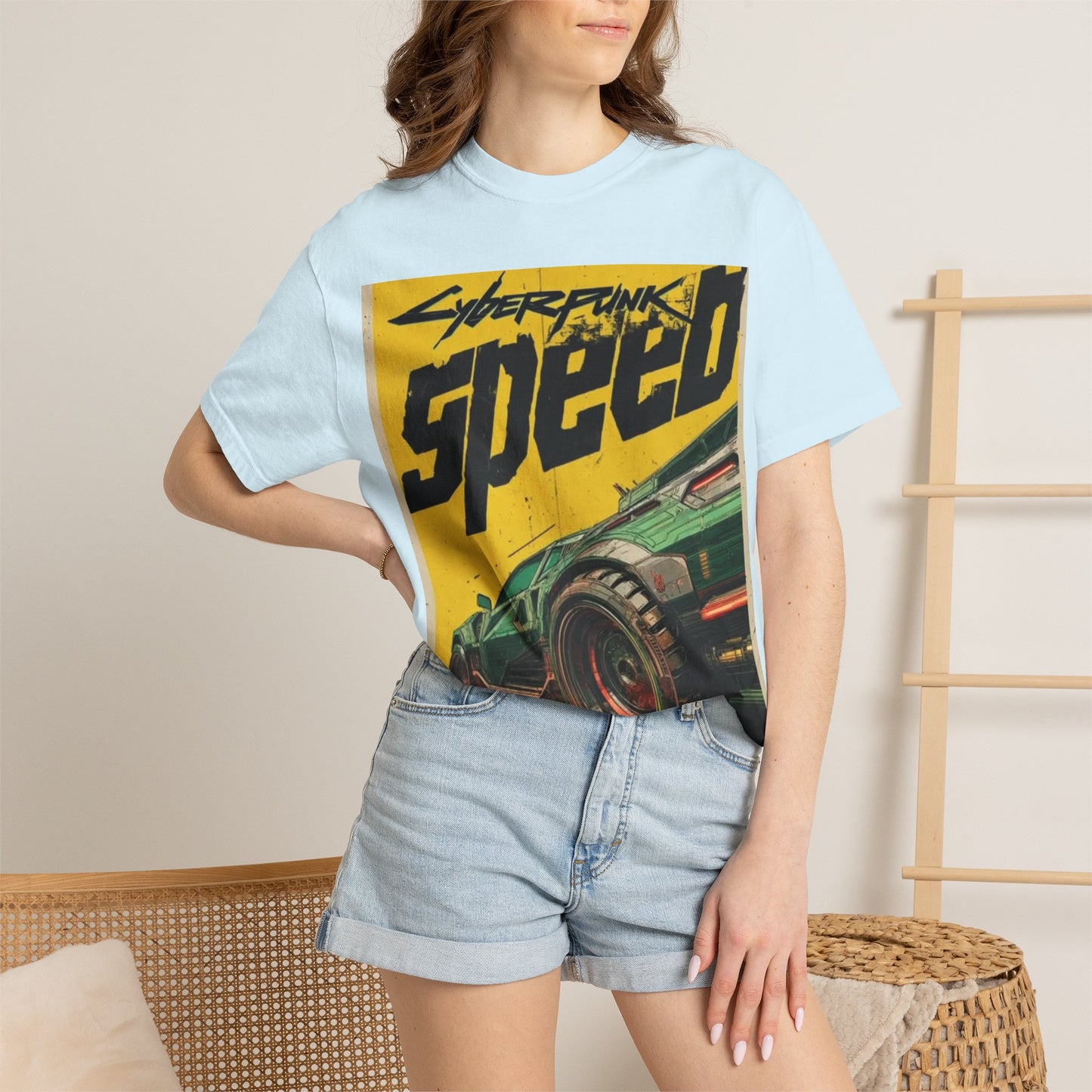 Cyberpunk Speed T-Shirt — Retro Racing Car Graphic Tee