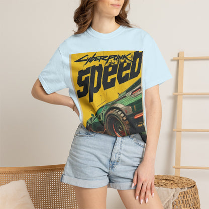 Cyberpunk Speed T-Shirt — Retro Racing Car Graphic Tee