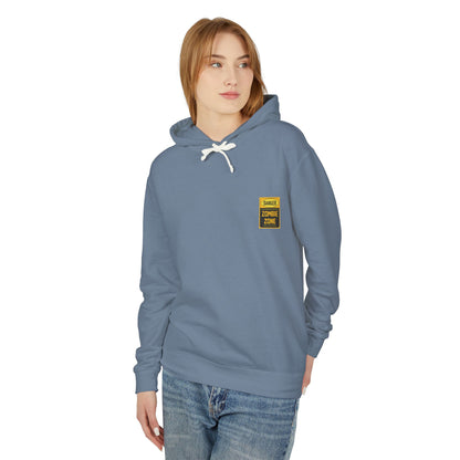 Unisex Zombie Zone Hooded Sweatshirt - Danger Sign Design