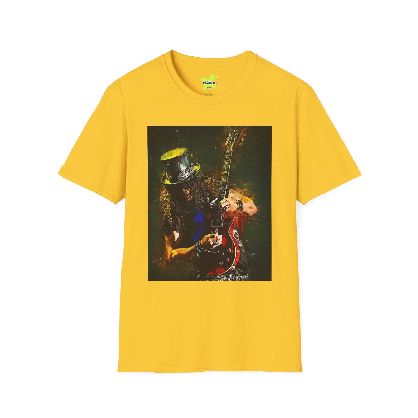 Rock Legend Unisex Softstyle T-Shirt - Vintage Guitar Design