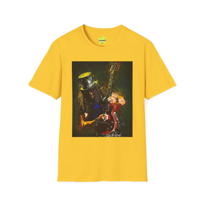 Rock Legend Unisex Softstyle T-Shirt - Vintage Guitar Design