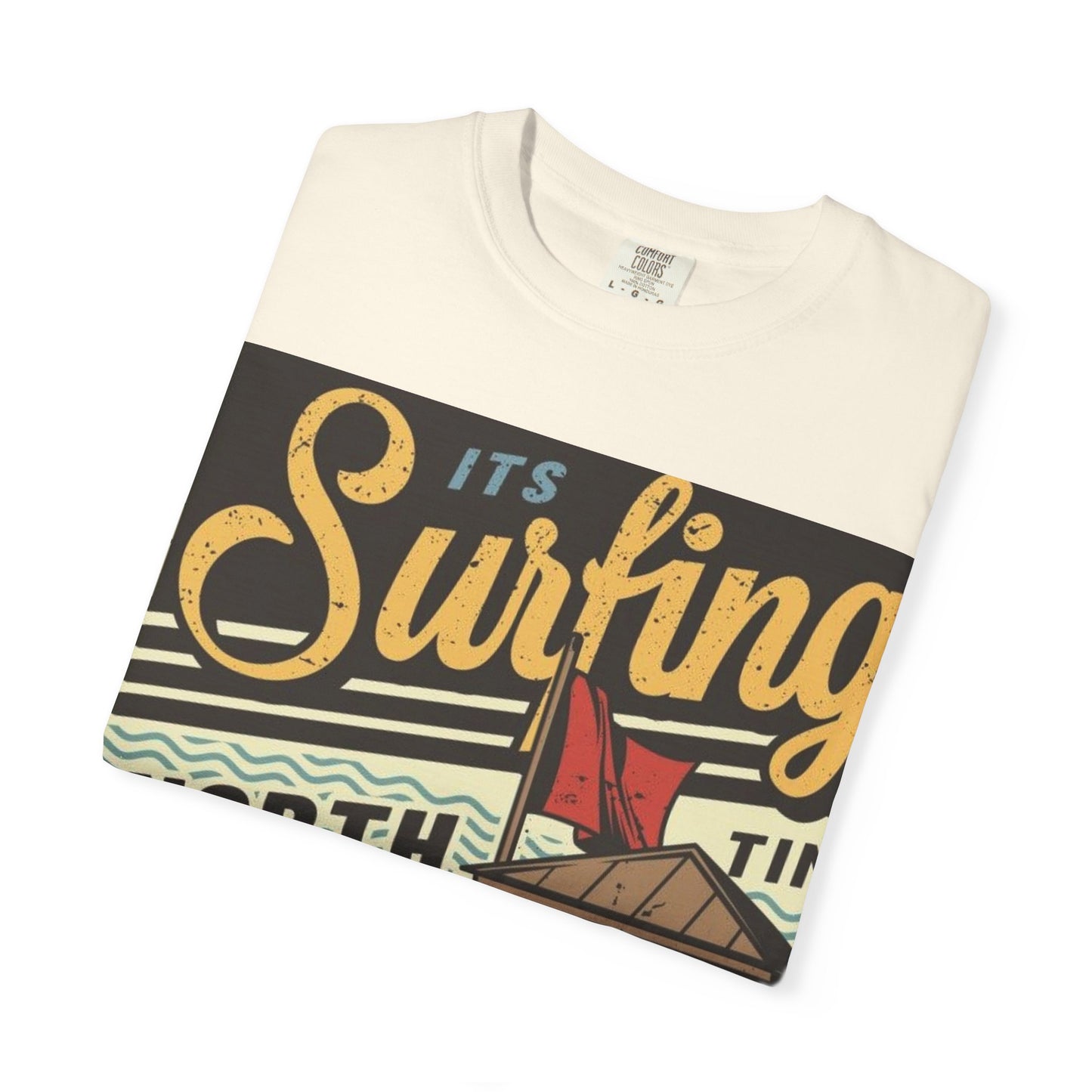 Surf Vibes Unisex T-Shirt - Retro Beach Tee, Casual Style, Summer Wear, Gift for Beach Lovers, Surfing Enthusiasts