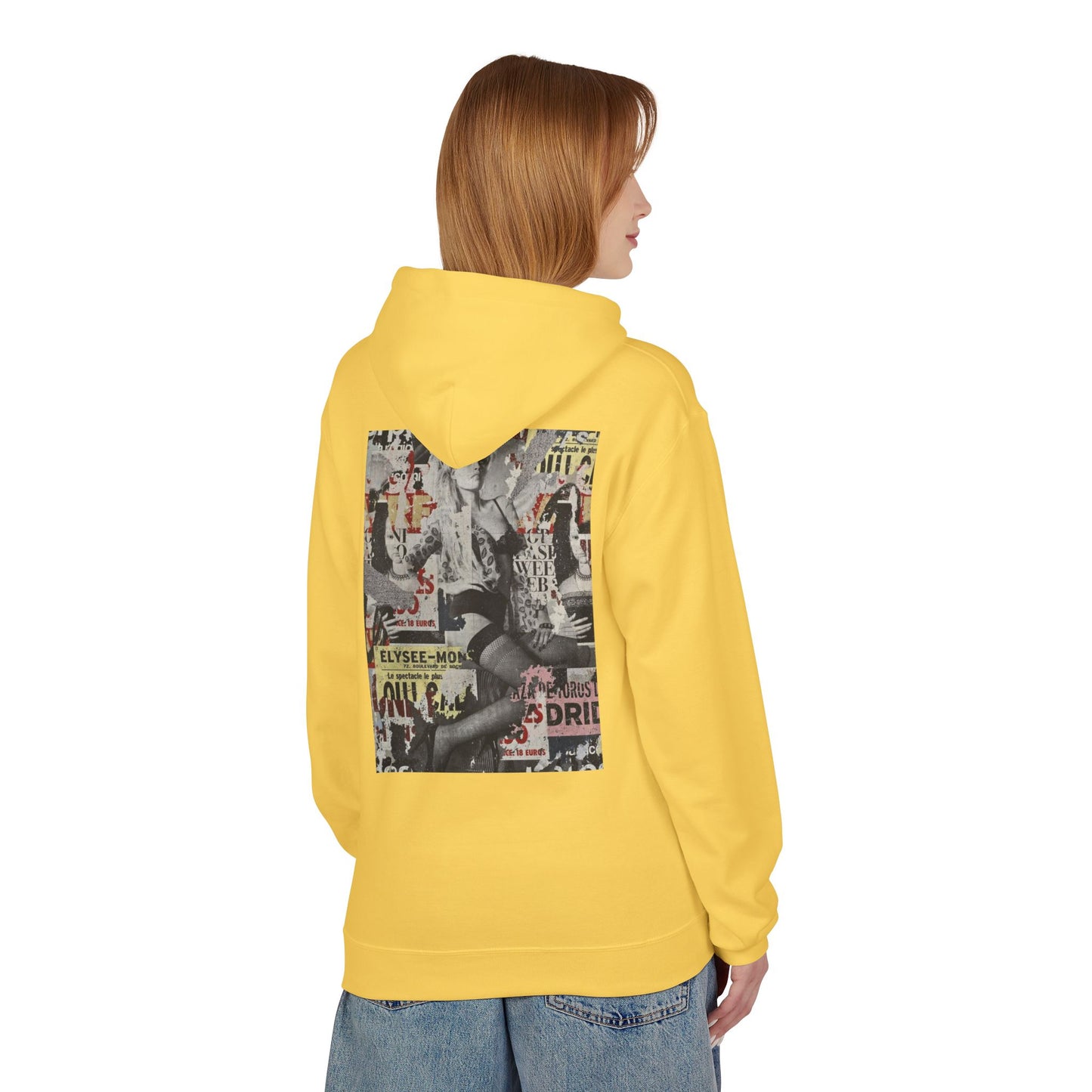 Vintage Graphic Unisex Midweight Fleece Hoodie - Soft Comfortable Layering