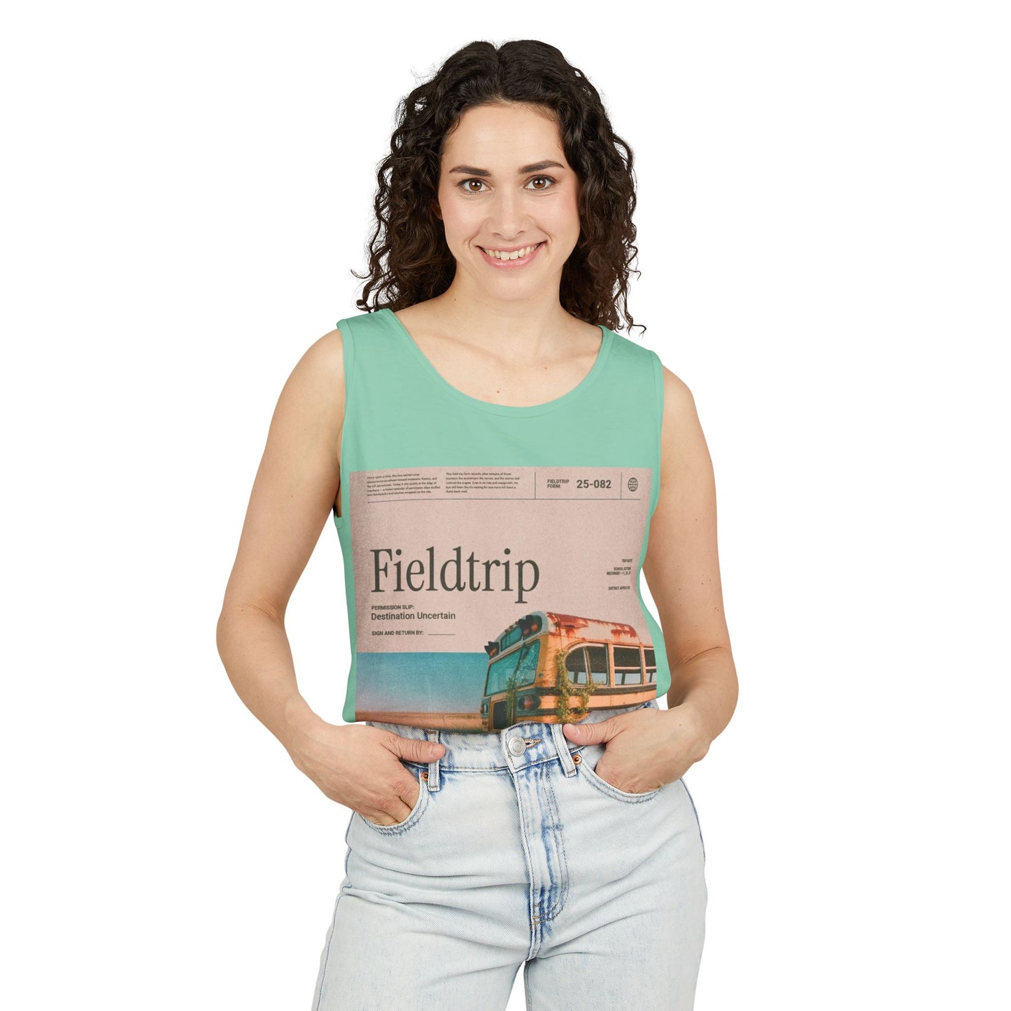 Fieldtrip Vintage Bus Tank Top — Retro Travel Graphic Tank