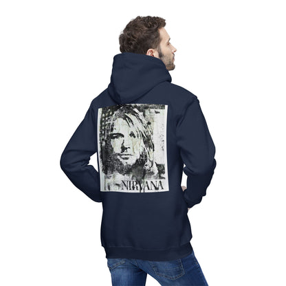 Nirvana Graphic Unisex Hooded Sweatshirt - Vintage Style, Made in US