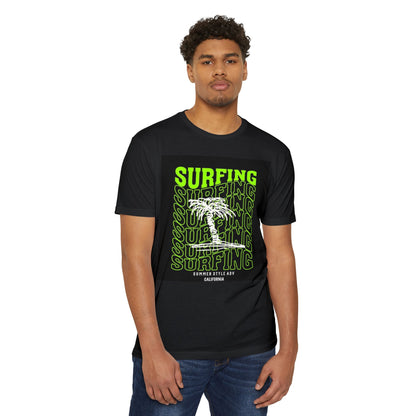 Surfing Vibes Unisex CVC Jersey T-shirt - Retro California Style