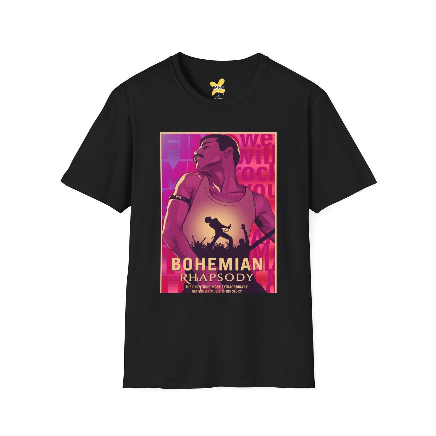 Bohemian Rhapsody Unisex Softstyle T-Shirt - Retro Music Fan Tee