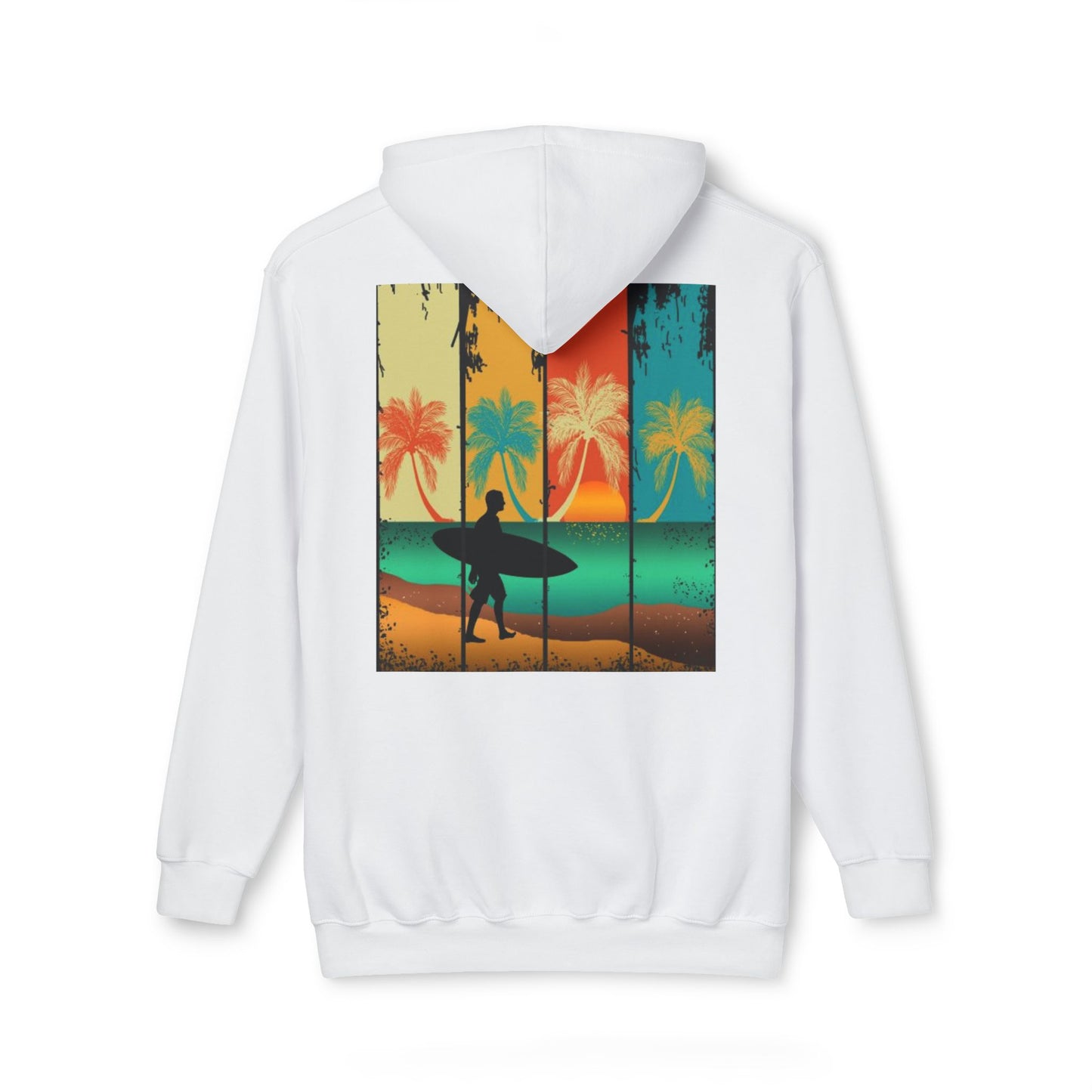 Vintage Surf Paradise Unisex Hooded Sweatshirt