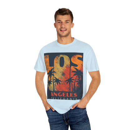 Los Angeles Sunset T-Shirt | Unisex Garment-Dyed Tee