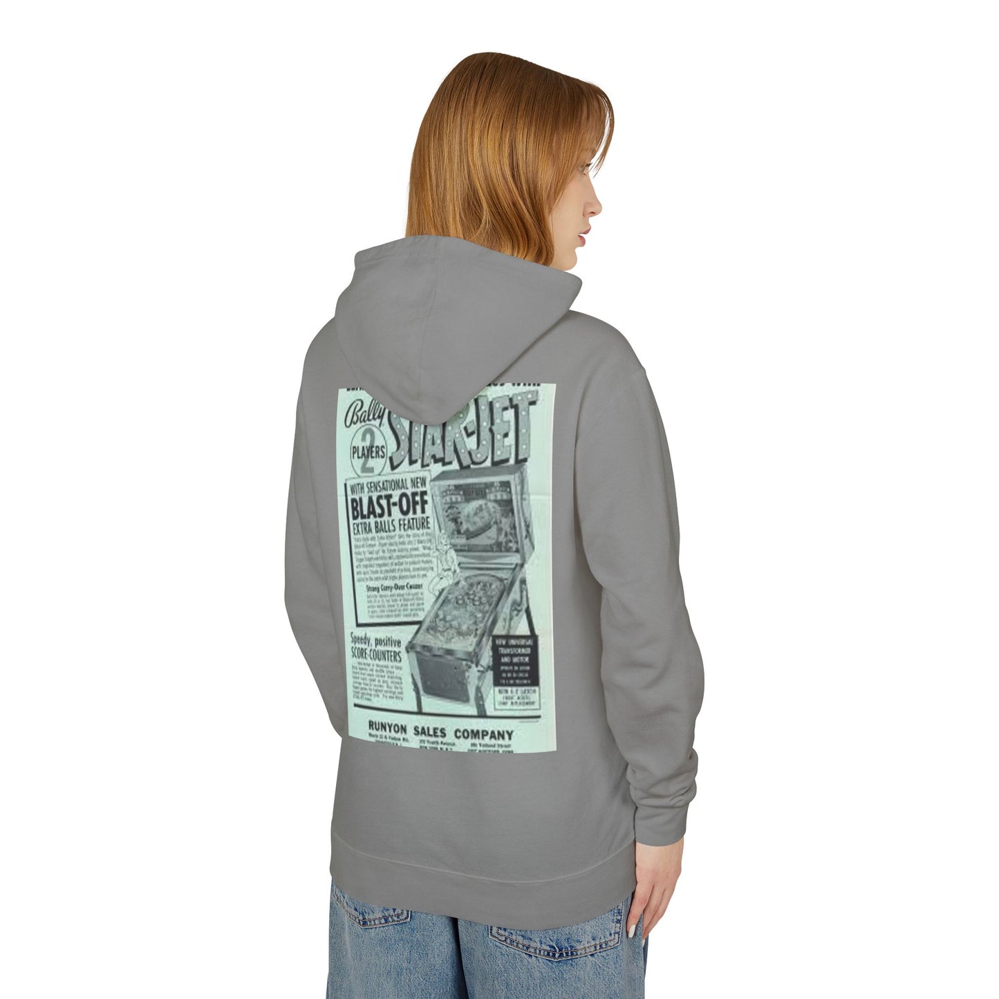 Retro Arcade Inspired Lightweight Hoodie - Perfect for Gamers & Nostalgic Fans