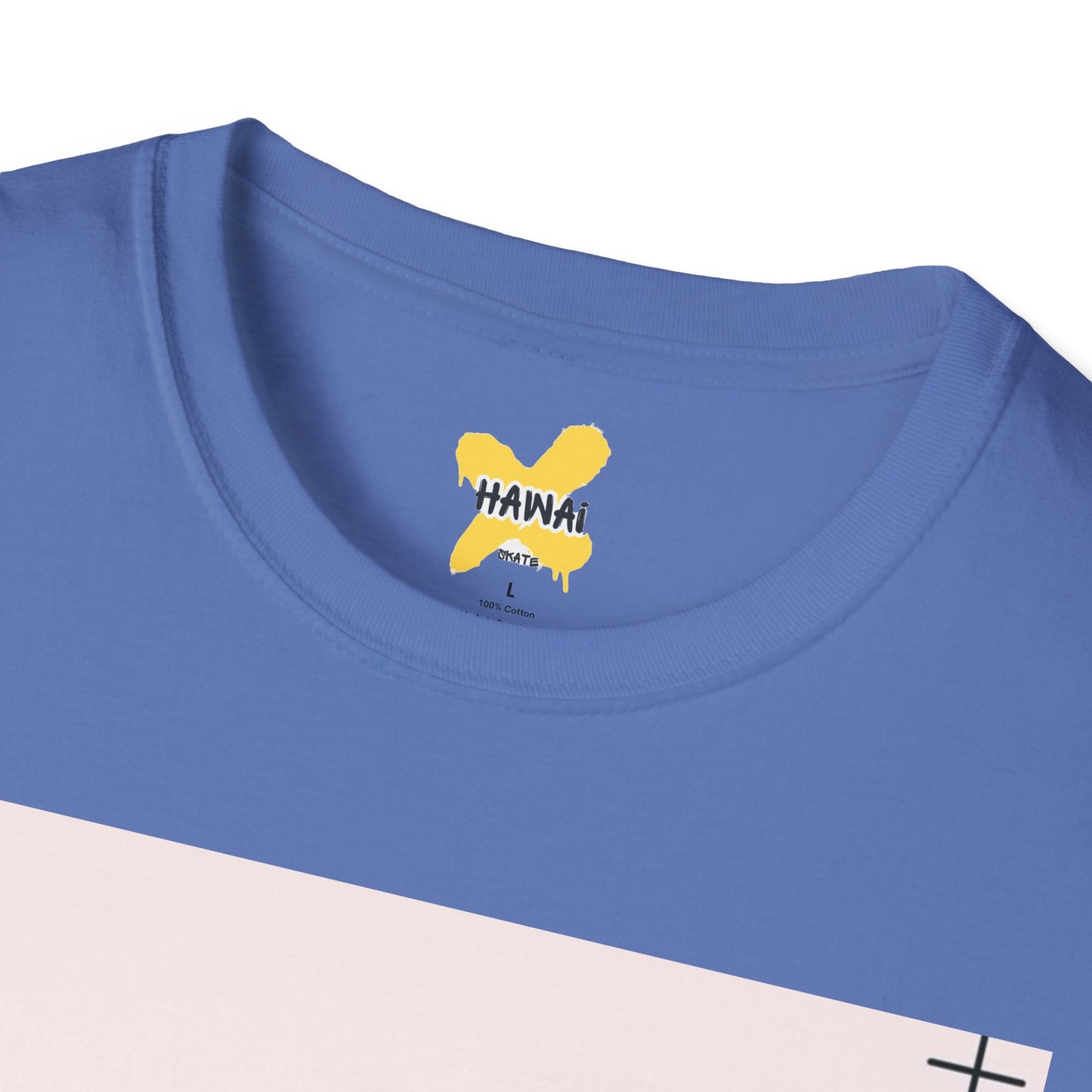 Retro Aesthetic Unisex Softstyle T-Shirt - Vintage Clouds & Texture Design