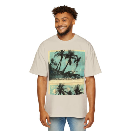 T-Shirt — Vintage Palm Beach Graphic Tee (Retro Tropical Sunset)