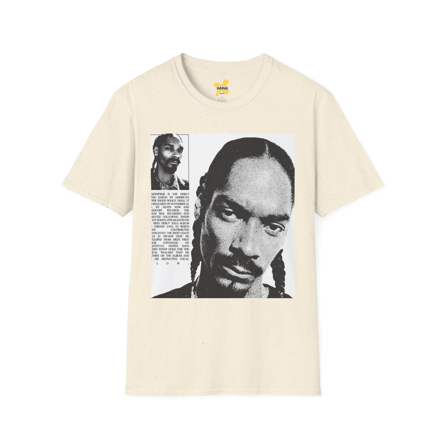 Retro Hip-Hop Unisex Softstyle T-Shirt with Snoop Dogg Design
