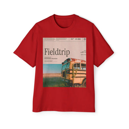 Fieldtrip Graphic Tee — Vintage School Bus Photo Print