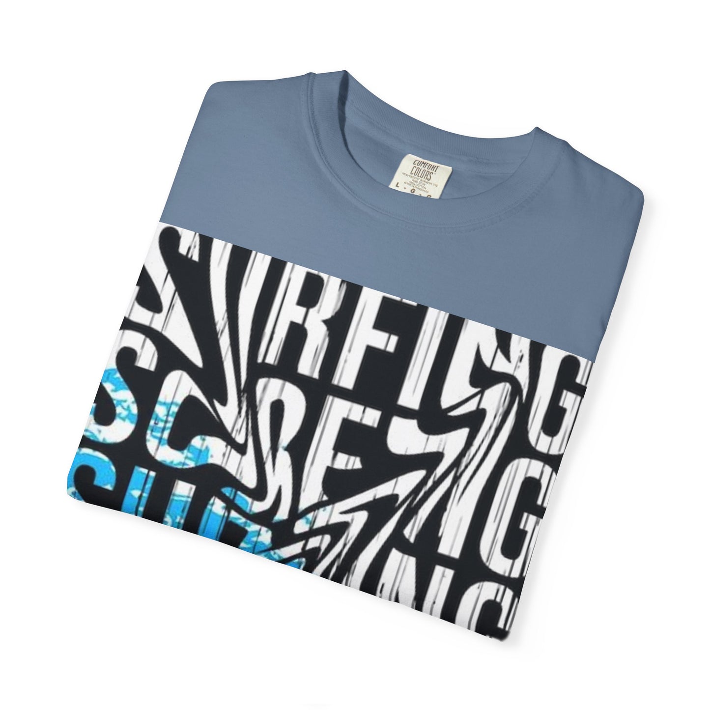 Wave Surfing Unisex Garment-Dyed T-Shirt | Casual Beachwear, Summer Style, Surfing Gift, Graphic Tee, Coastal Vibes