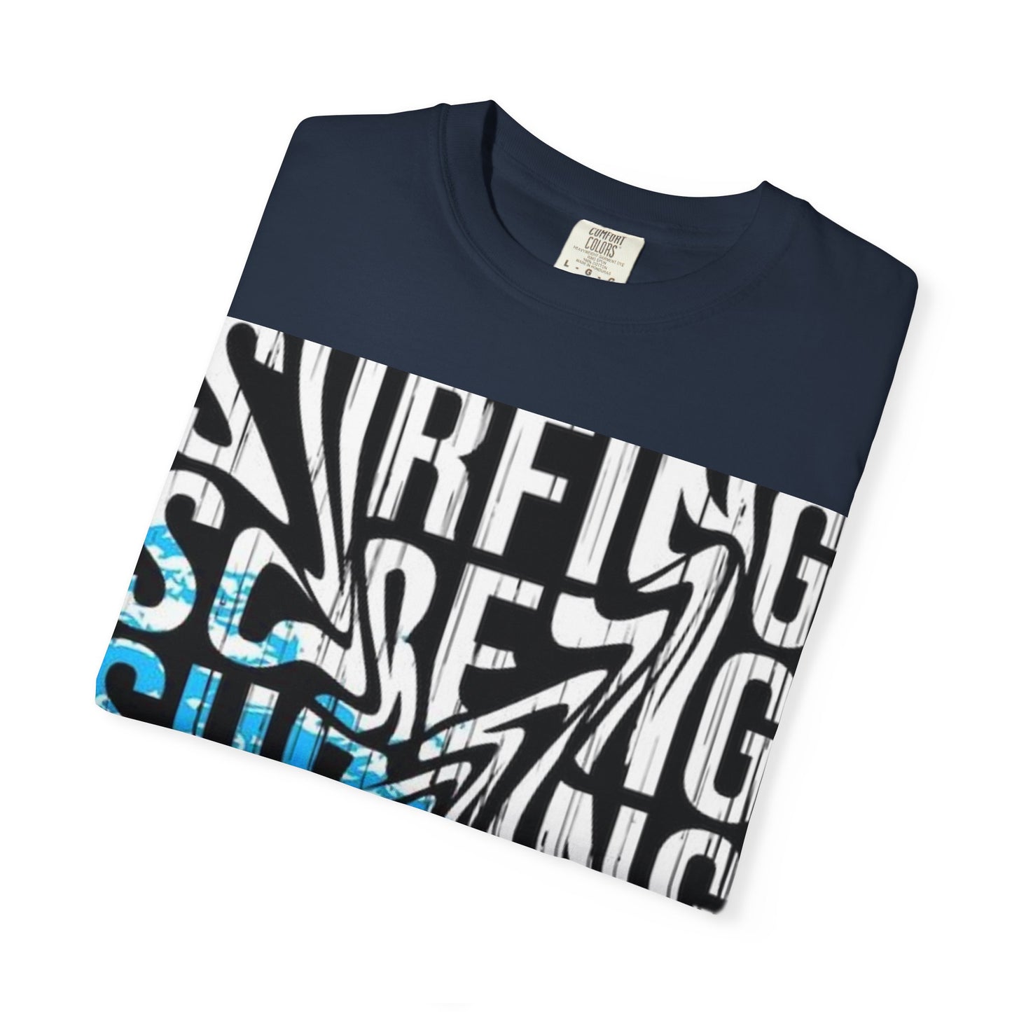 Wave Surfing Unisex Garment-Dyed T-Shirt | Casual Beachwear, Summer Style, Surfing Gift, Graphic Tee, Coastal Vibes