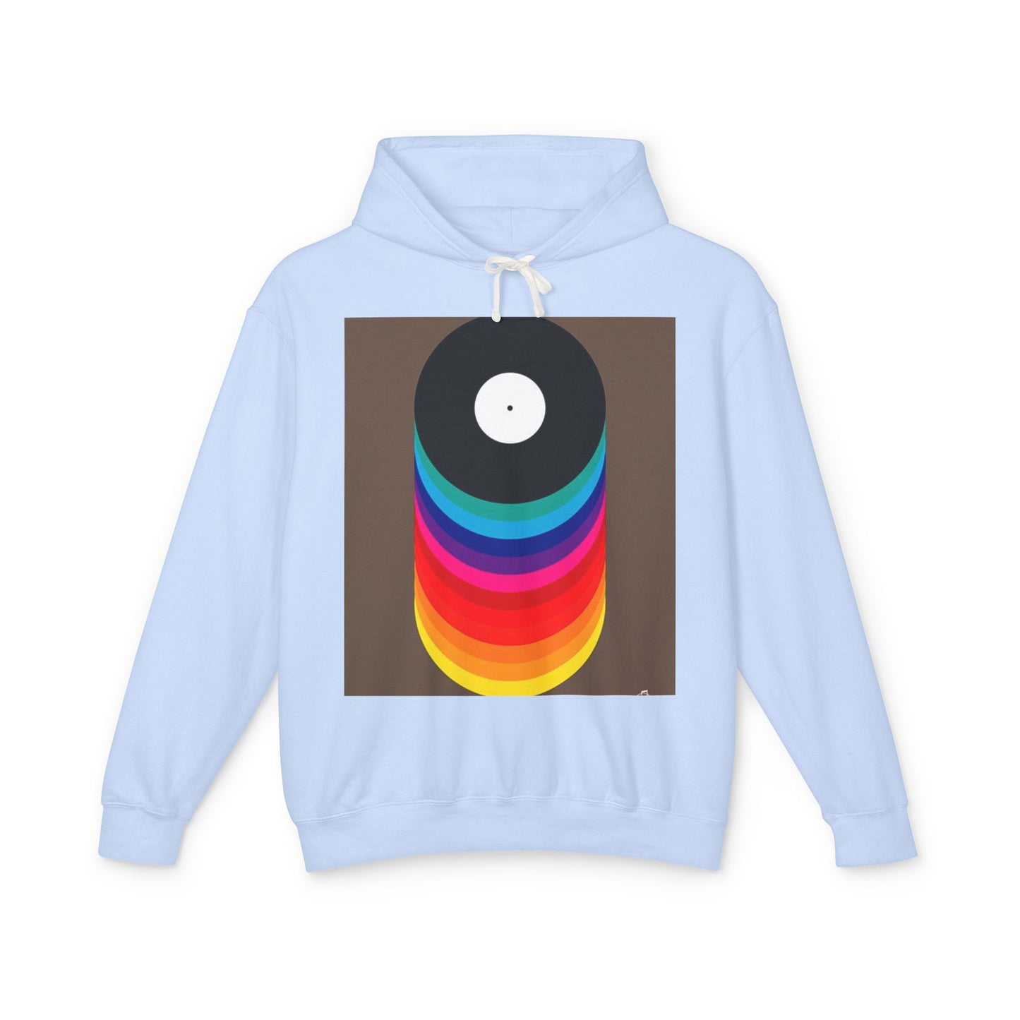 Colorful Vinyl Record Unisex Lightweight Hoodie