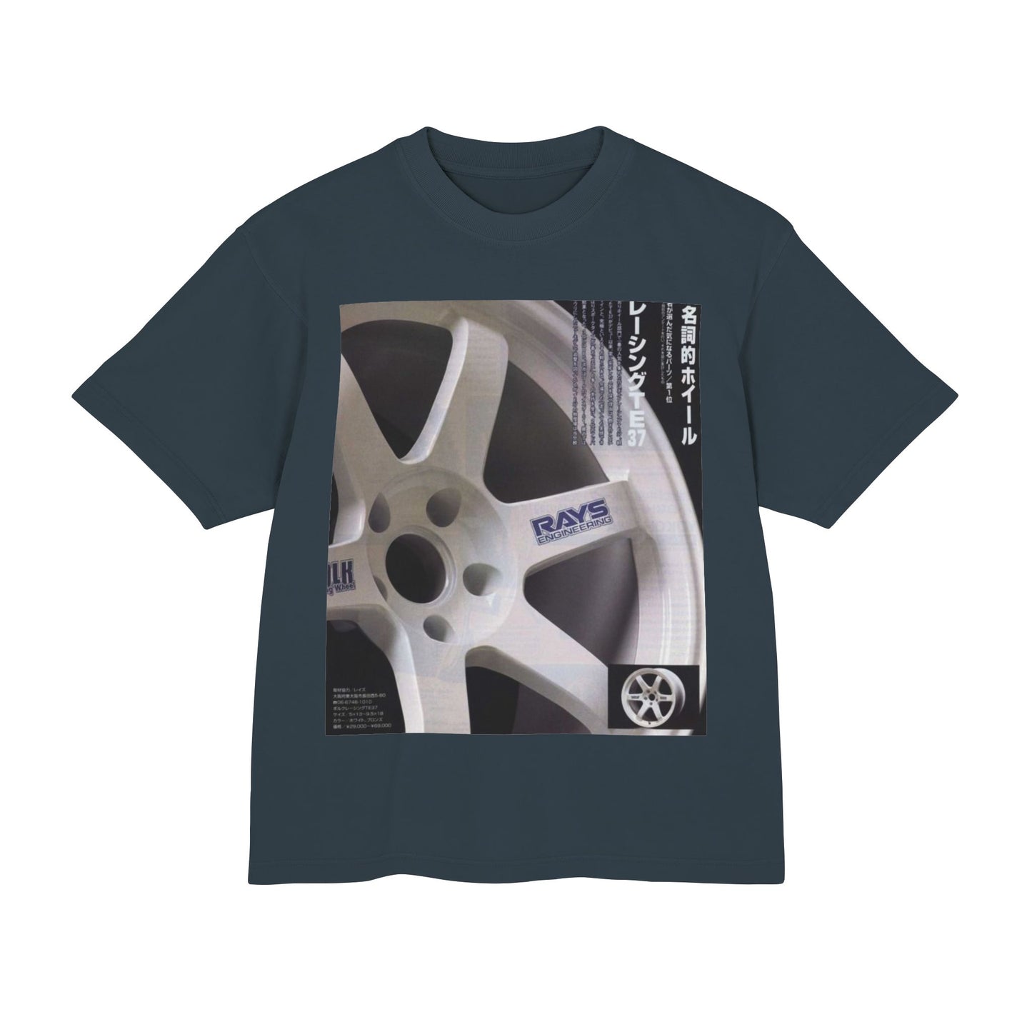 Rays Wheel Graphic Tee - JDM Racing Rim T-Shirt