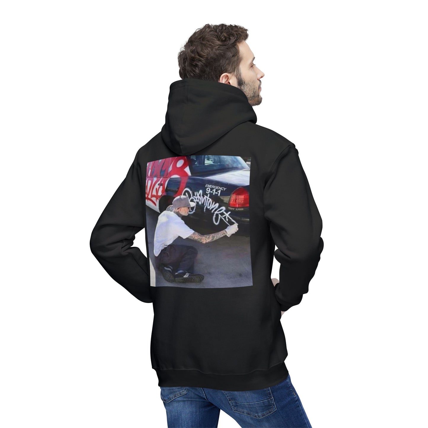 Urban Graffiti Unisex Hooded Sweatshirt - Street Art Inspired