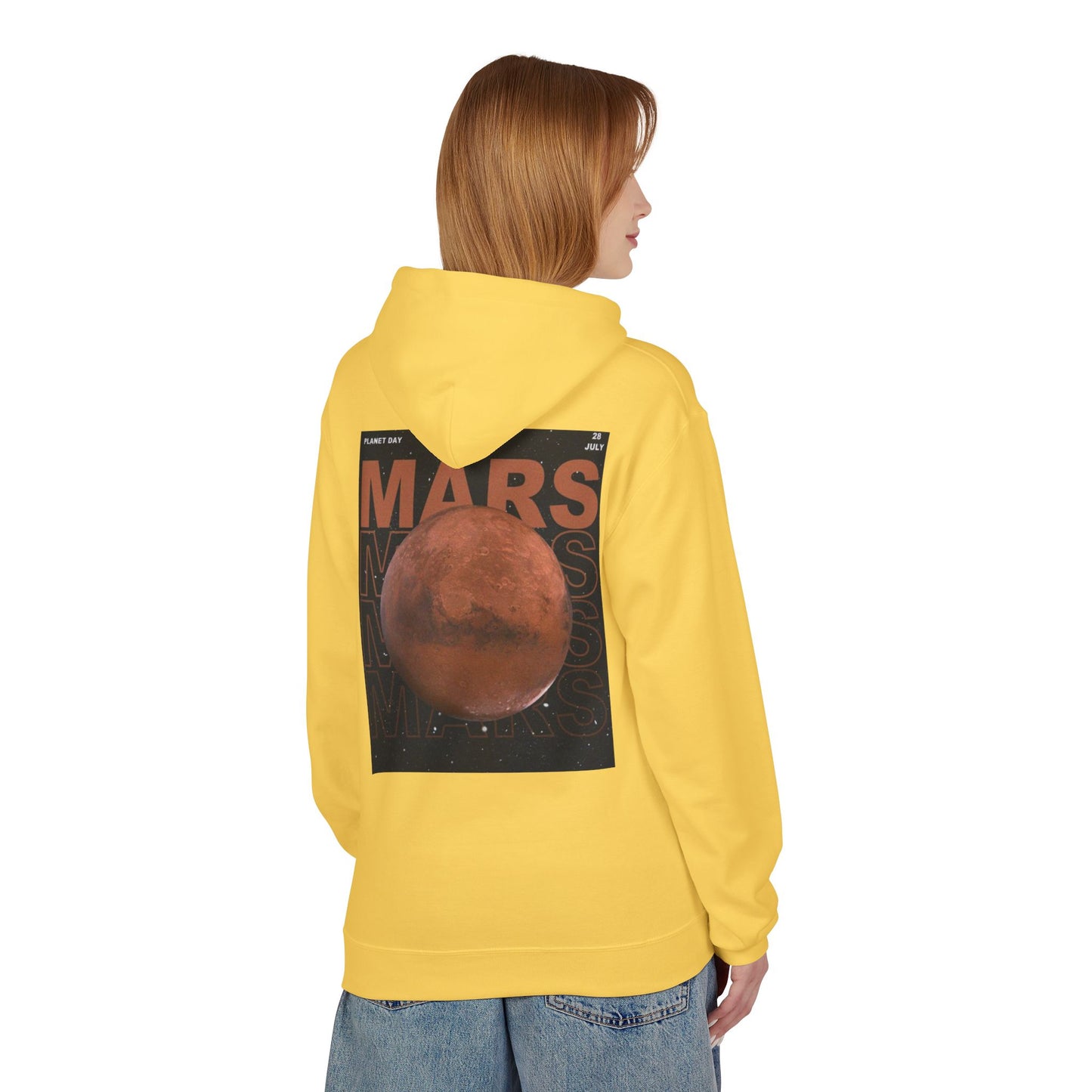 Mars Day Unisex Fleece Hoodie - Space Adventure Apparel