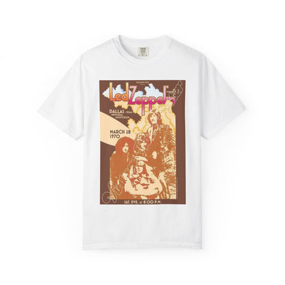 Retro Led Zeppelin T-Shirt | Unisex Garment-Dyed Tee for Music Lovers