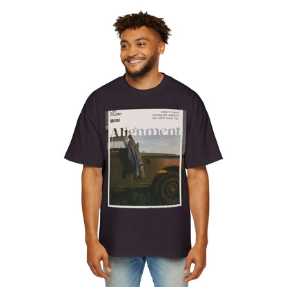 Alignment Vintage Jeep Graphic Tee – Men's Oversized Photo Print