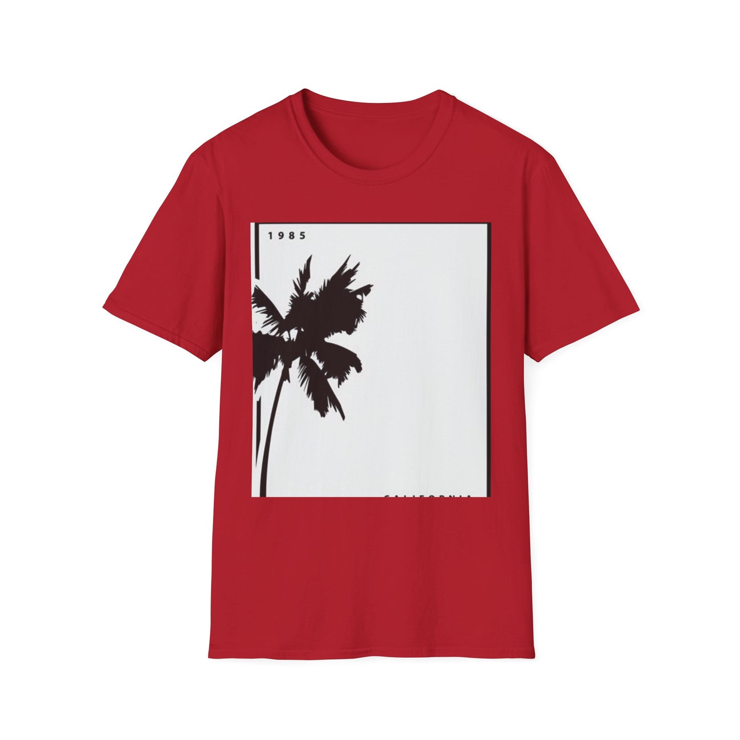 Tropical Palm Graphic Tee - Vintage Summer Vibes, Vacation Shirt, Unisex Casual Wear, Gift for Beach Lovers, 1985 Design