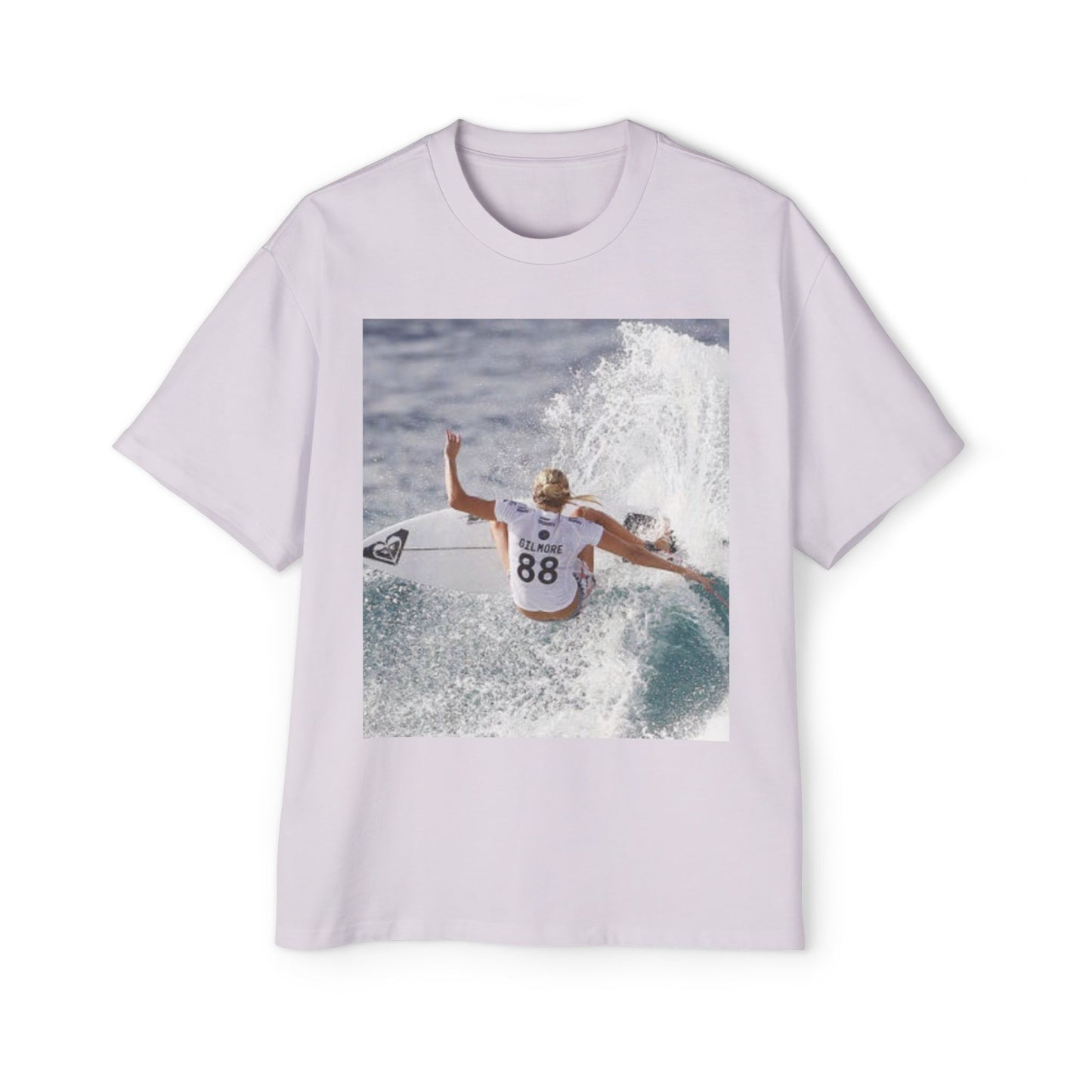 Surf Photo Oversized Tee — Wave Rider Graphic T-Shirt