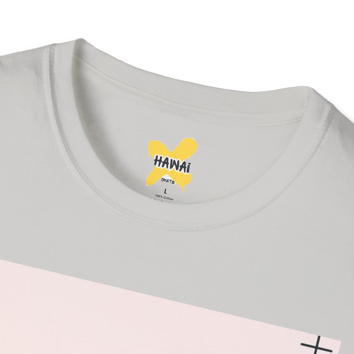 Retro Aesthetic Unisex Softstyle T-Shirt - Vintage Clouds & Texture Design