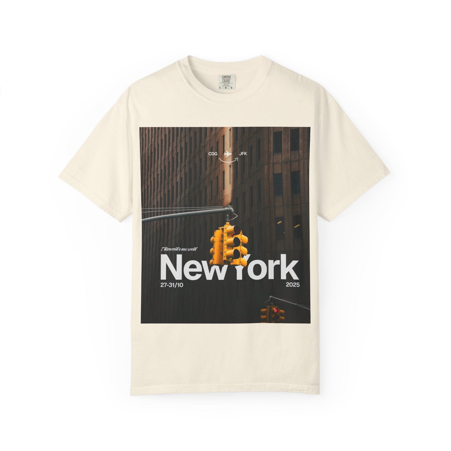 New York City Traffic Light Photo T‑Shirt — Urban Streetwear Tee