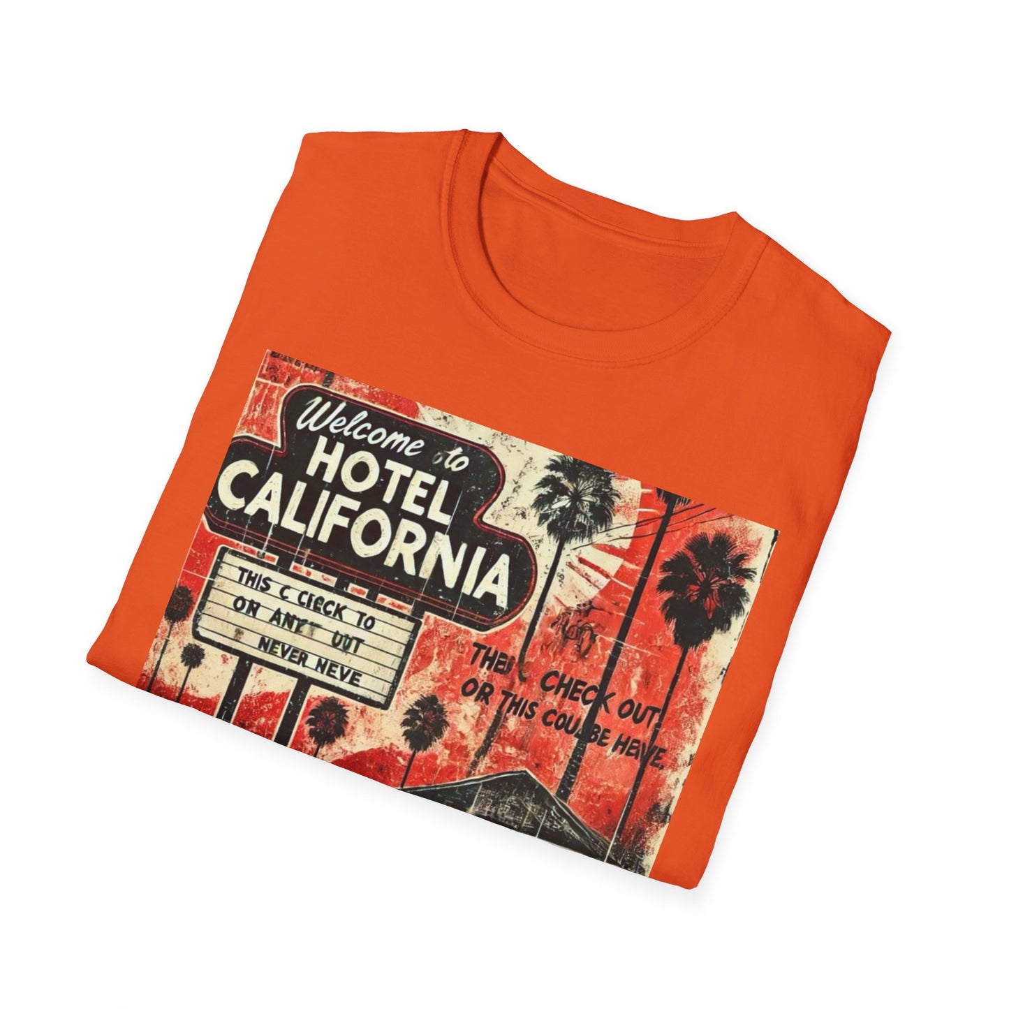 Vintage Hotel California Graphic T-Shirt – Perfect for Music Lovers