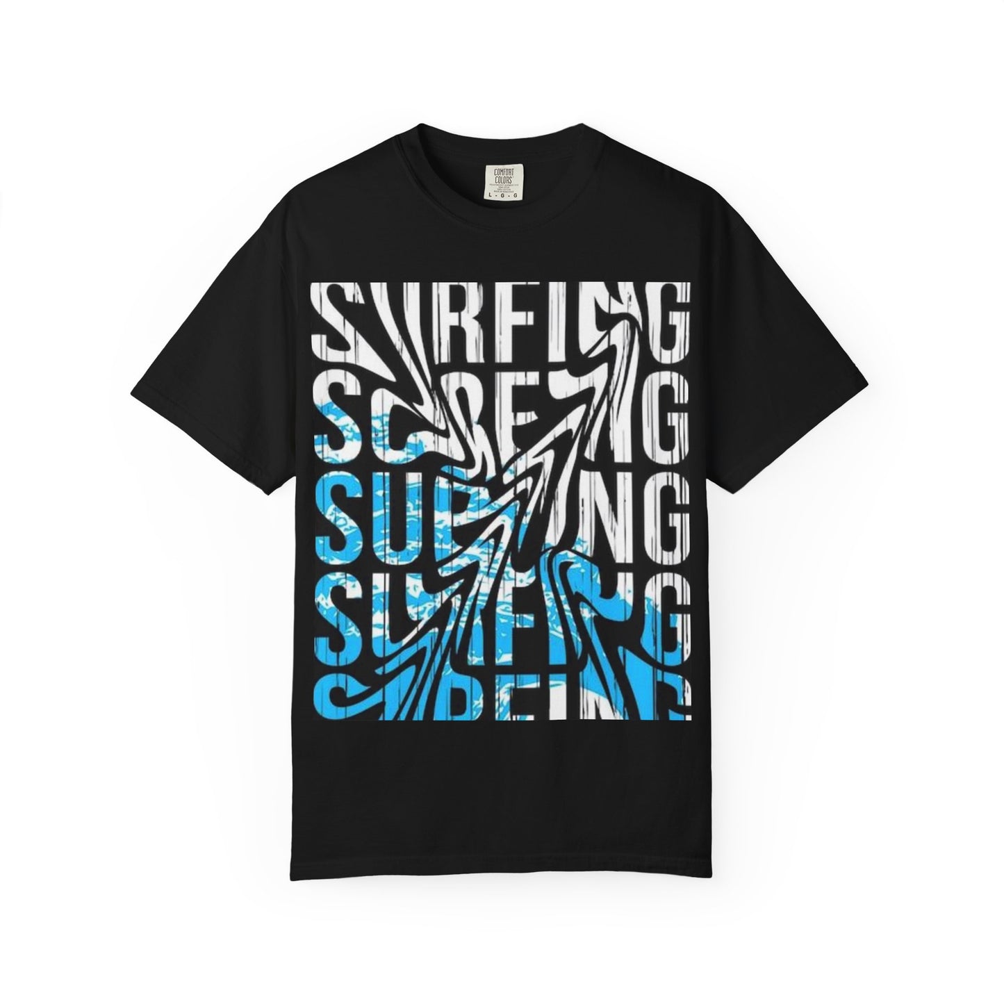 Wave Surfing Unisex Garment-Dyed T-Shirt | Casual Beachwear, Summer Style, Surfing Gift, Graphic Tee, Coastal Vibes