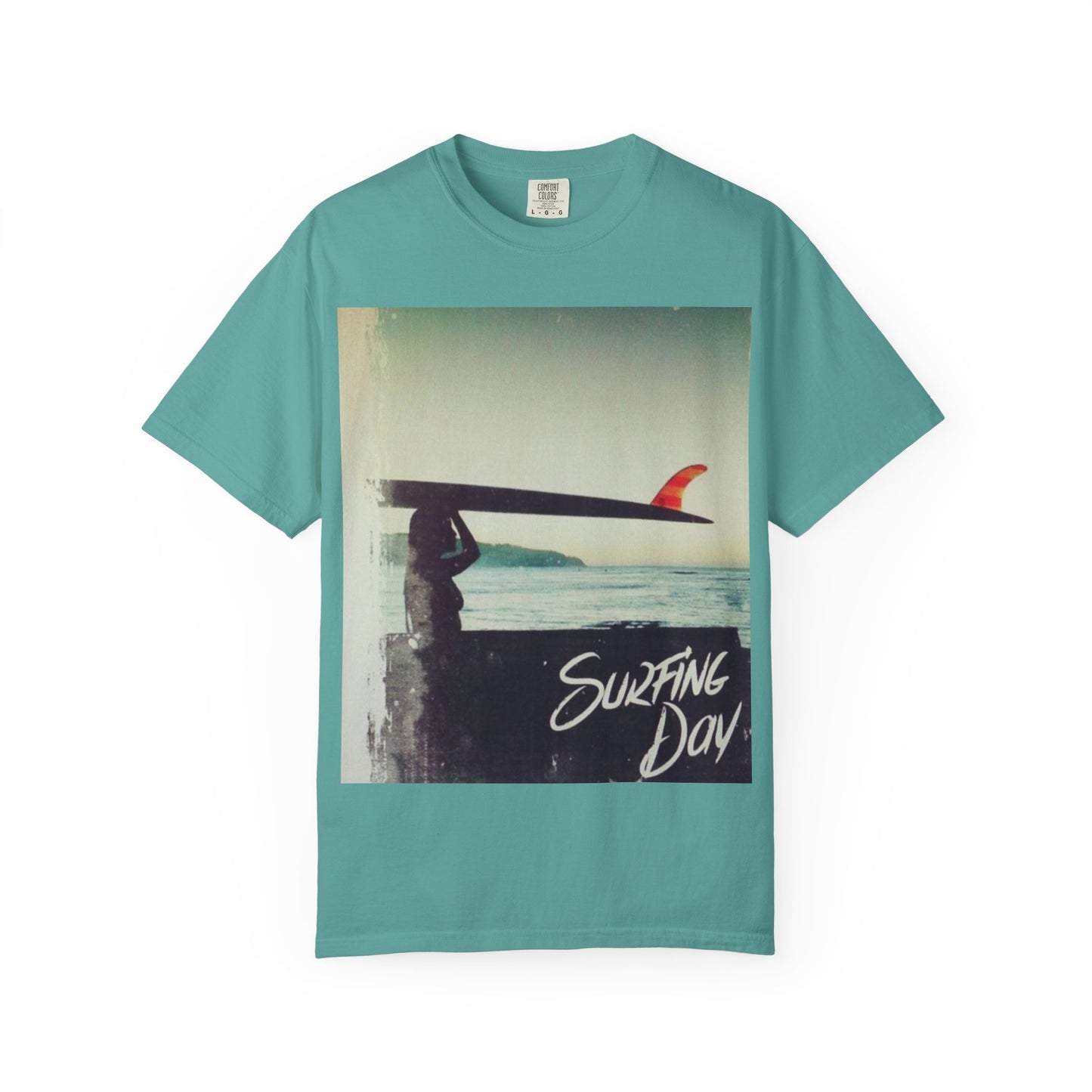 Surfing Day Unisex Tee | Vintage Style T-shirt for Beach Lovers, Summer Vibes, Gift for Surfers, Casual Strolling, Summer Outings