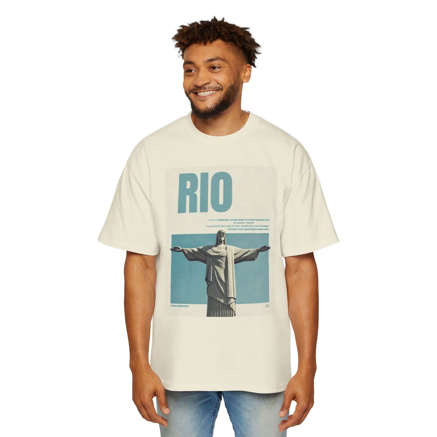 Rio Vintage Poster T-Shirt — Christ the Redeemer Travel Tee