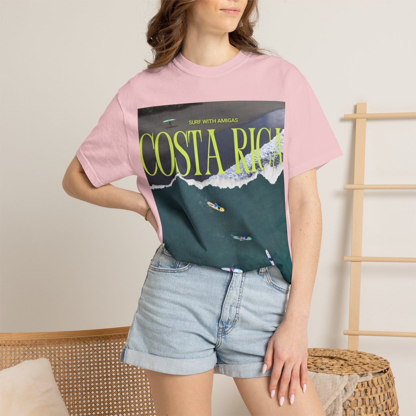 Costa Rica Surf T-Shirt — Aerial Wave & Surfers Graphic Tee