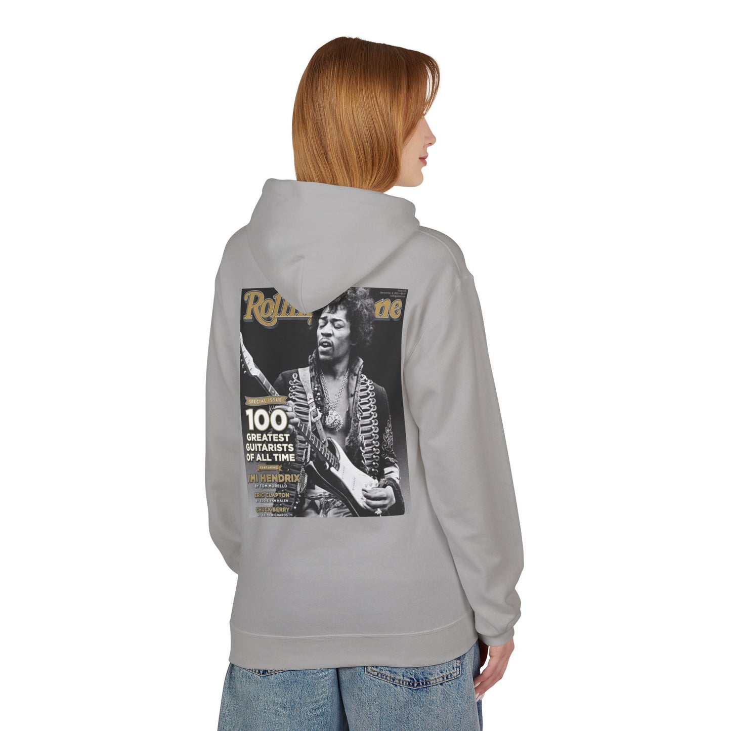 Jimi Hendrix Tribute Fleece Hoodie - Unisex Midweight Softstyle