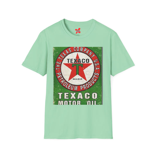 Vintage Texaco Motor Oil T-Shirt, Retro Gas Station Tee, Unisex Graphic Shirt, Gift for Car Lovers, Americana Apparel