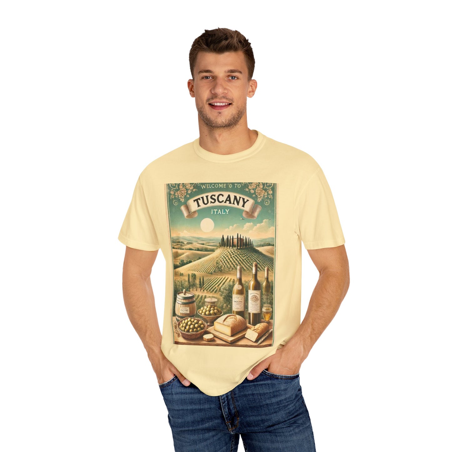 Vintage Tuscany Scene Unisex T-Shirt