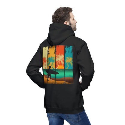 Vintage Surf Paradise Unisex Hooded Sweatshirt