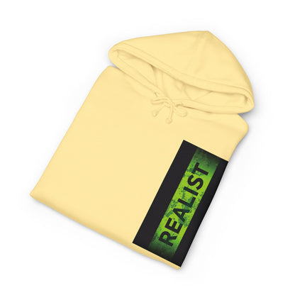Realist Ghost Hoodie — Neon Yellow Graphic Pullover