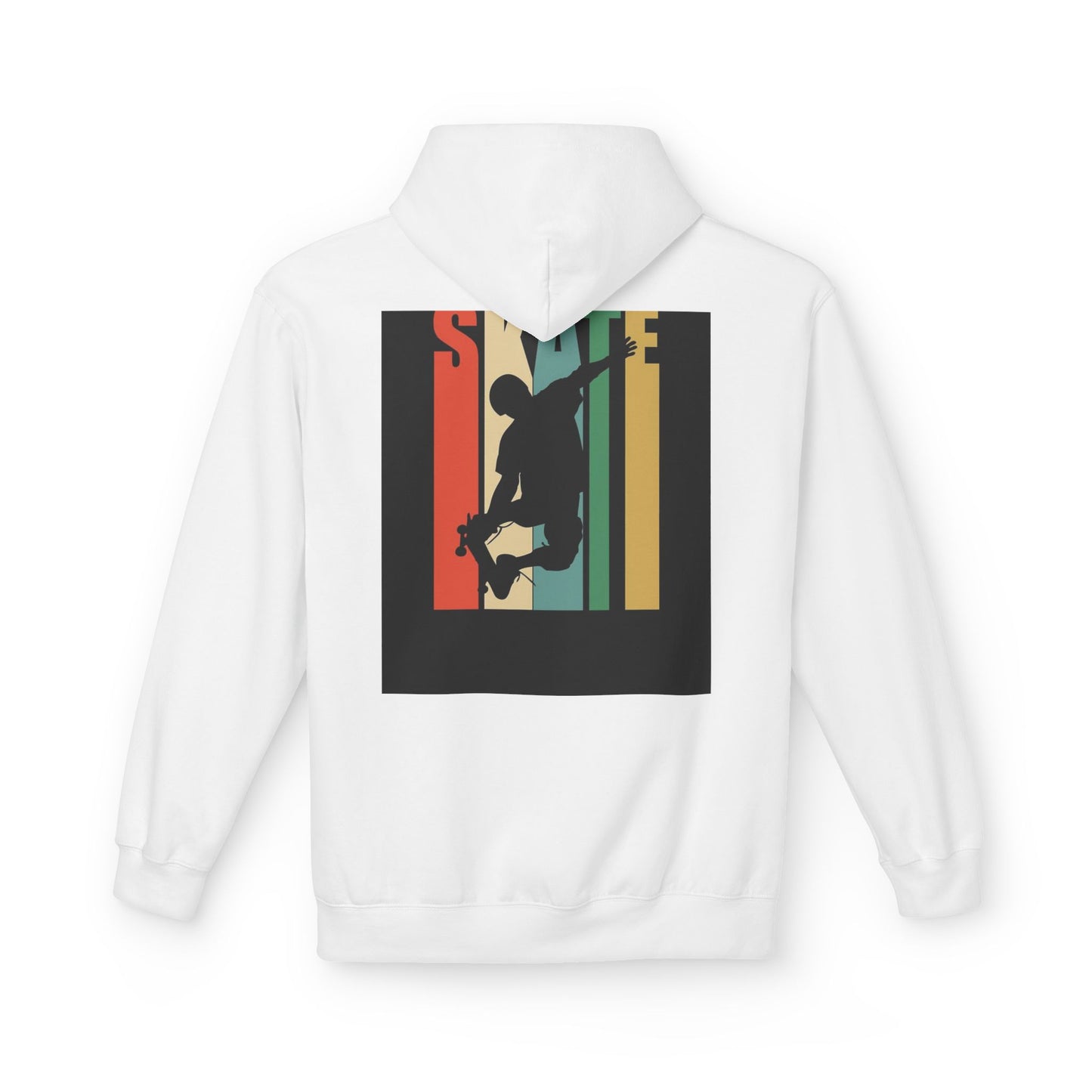 Unisex Fleece Hoodie with Skate Design - Comfortable Streetwear for Skate Enthusiasts