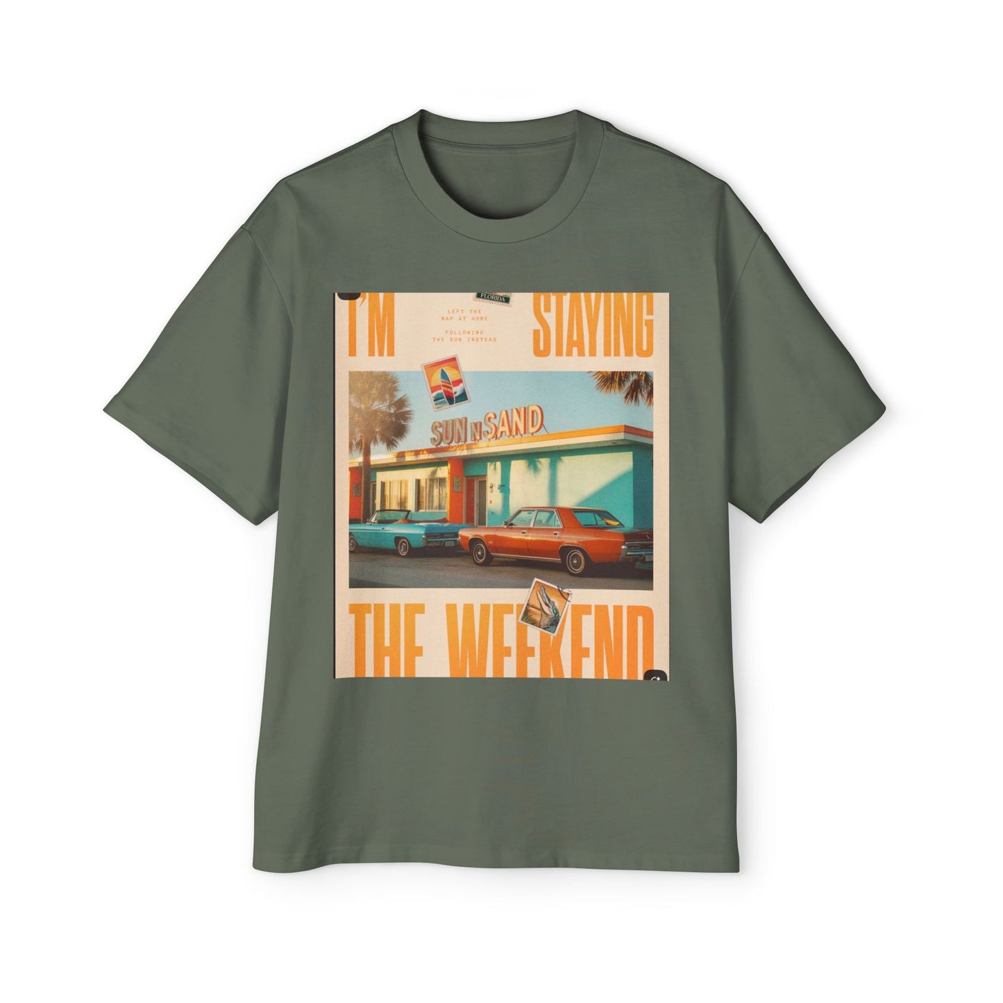 Weekend Vibes Tee — "I'm Staying the Weekend" Retro Diner Graphic T-Shirt