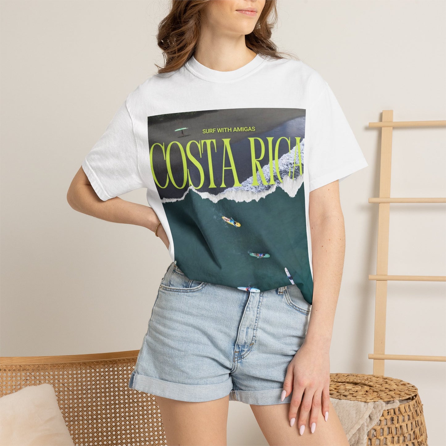 Costa Rica Surf T-Shirt — Aerial Wave & Surfers Graphic Tee