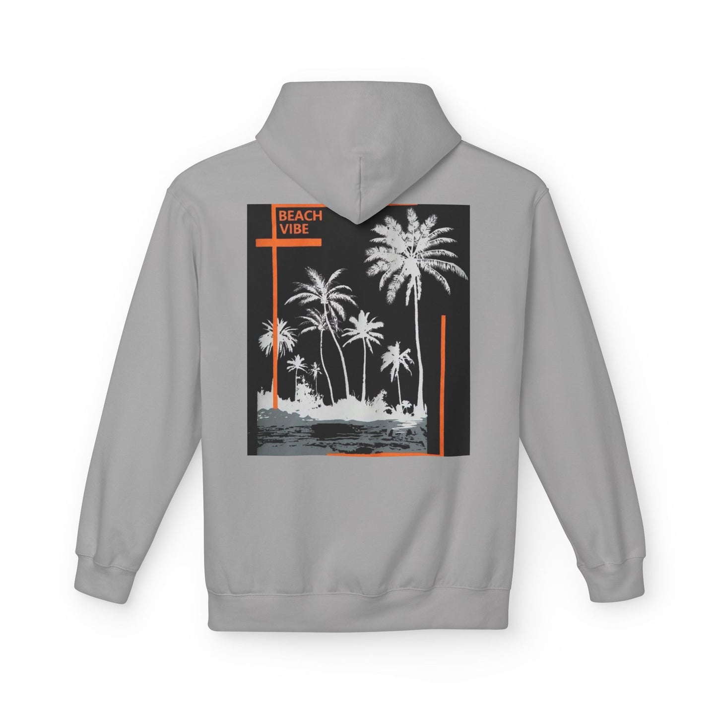 Beach Vibe Unisex Fleece Hoodie, Summer Fashion, Casual Wear, Gift for Her/Him, Cozy Lifestyle, Chill Out Apparel